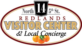 Redlands Visitor Center logo that takes you to the home page